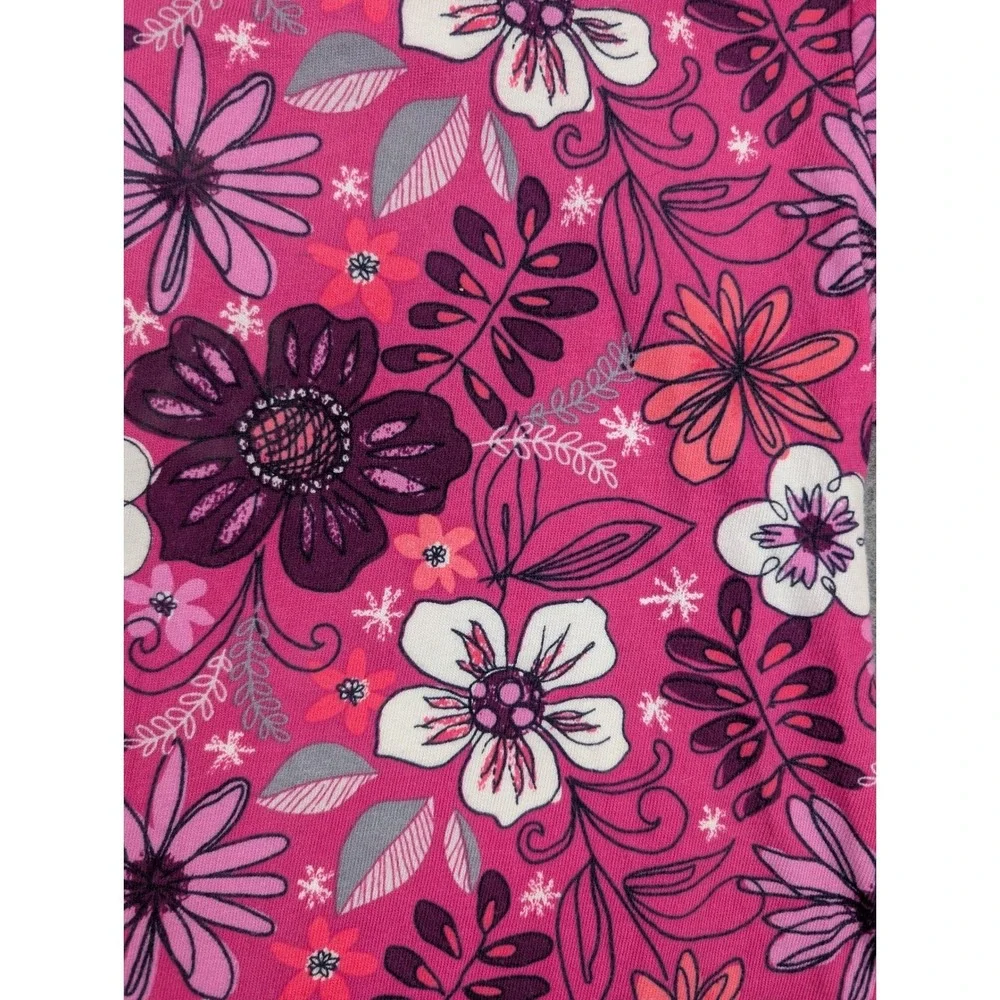 Gymboree‎ Girls Pink Floral Short Sleeve Shift Dress Size L 10-12